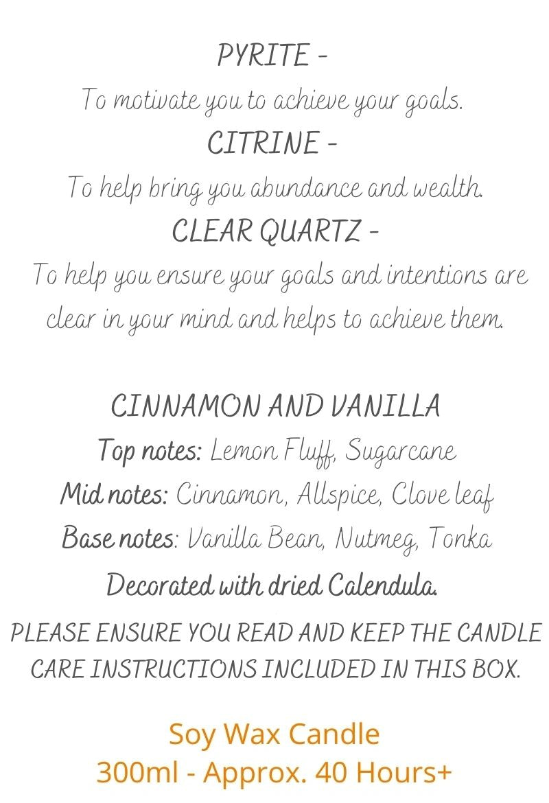 Manifest the Magic - Crystal Candle