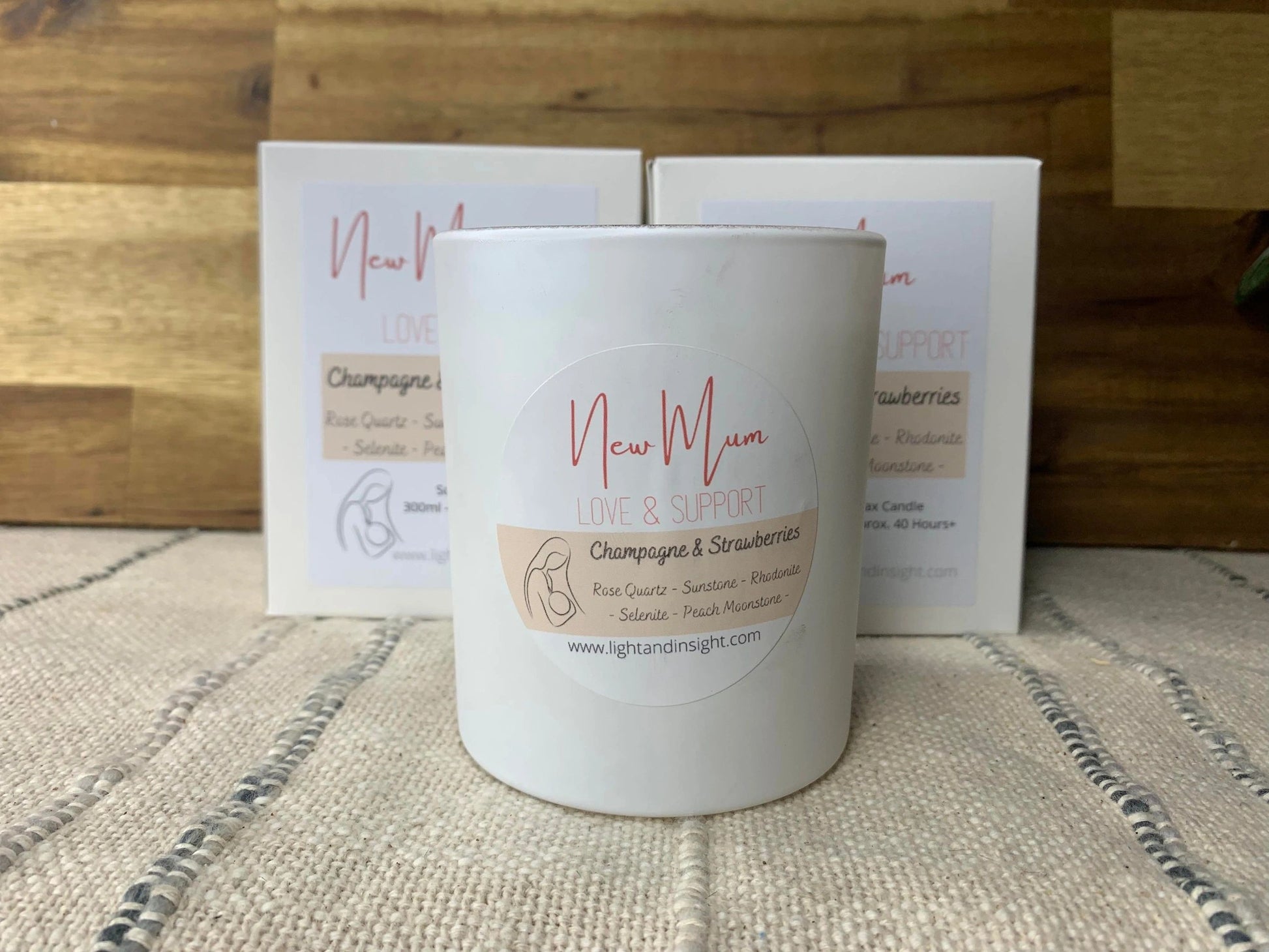 New Mum Support - Crystal Candle