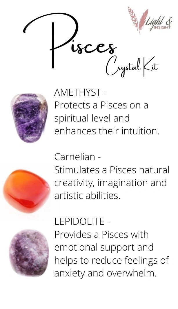 Pisces Zodiac Crystal Kit