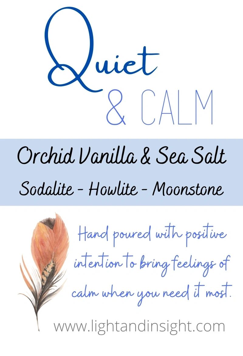 Quiet & Calm - Crystal Candle