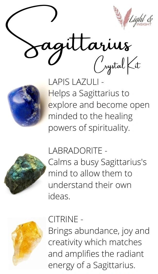 Sagittarius Zodiac Crystal Kit